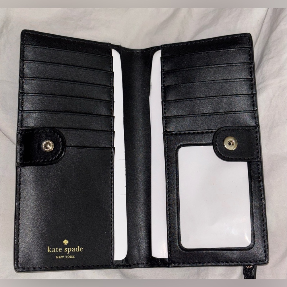 Kate spade Bay Street Stacy Black wallet. - Picture 4 of 5
